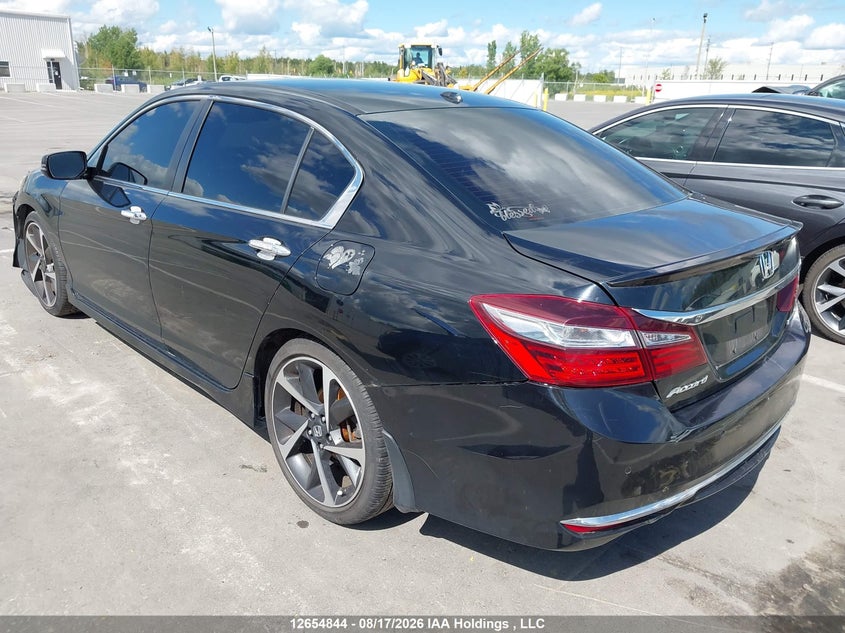 Vin: 1hgcr2f05ga801793, lot: 3056786, honda accord touring 20163