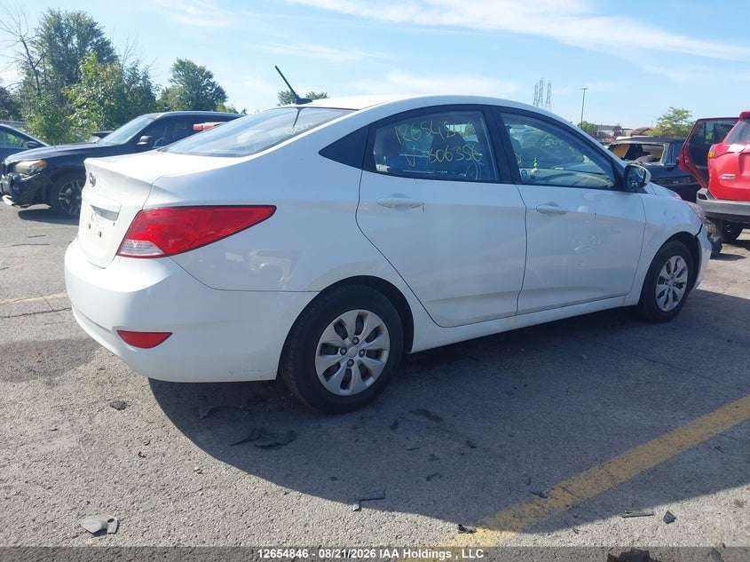 Vin: kmhct4ae9fu806356, lot: 3056788, hyundai accent l 20154