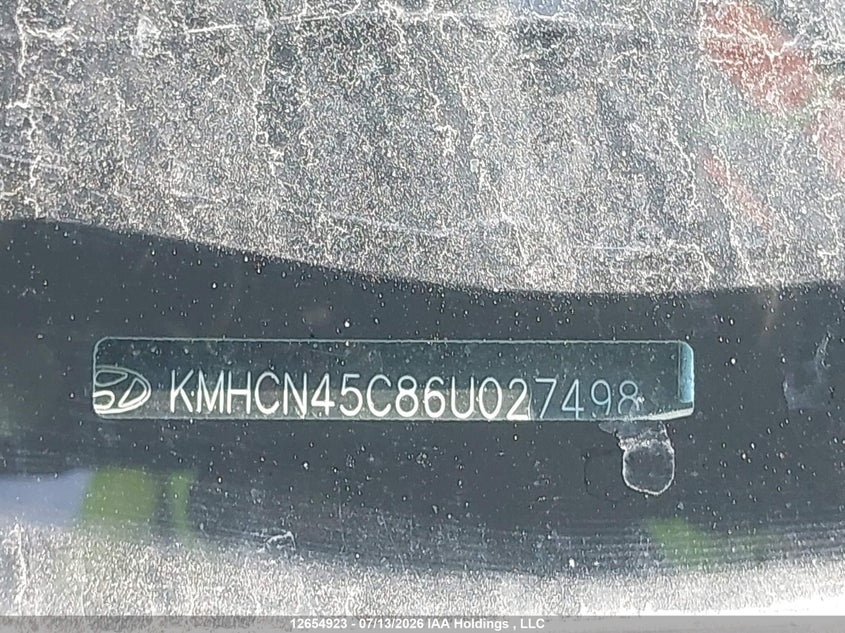 2006 Hyundai Accent Gl/Gls VIN: KMHCN45C86U027498 Lot: 12654923