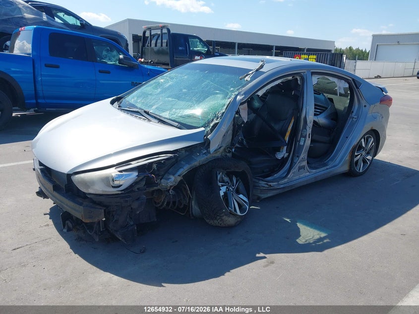 Vin: kmhdh4ah9eu119246, lot: 3056874, hyundai elantra limited 20142