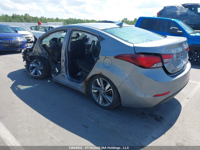 Vin: kmhdh4ah9eu119246, lot: 3056874, hyundai elantra limited 20143