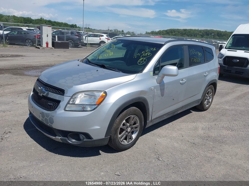 2012 Chevrolet Orlando, Left Side, IAAI, VIN KL77P2EM3CK561266 — photo 2