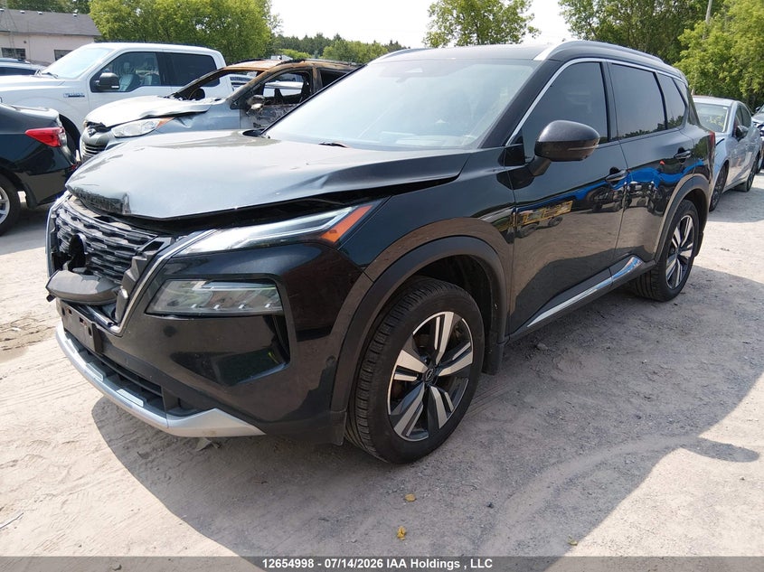 2023 Nissan Rogue Platinum, Правый зад, IAAI, VIN JN8BT3DD9PW315051 — фото 2