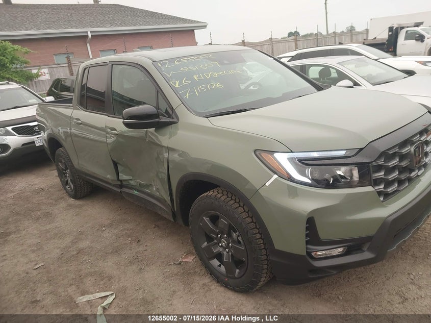 2026 Honda Ridgeline Trailsport VIN: 5FPYK3F63TB501309 Lot: 12655002