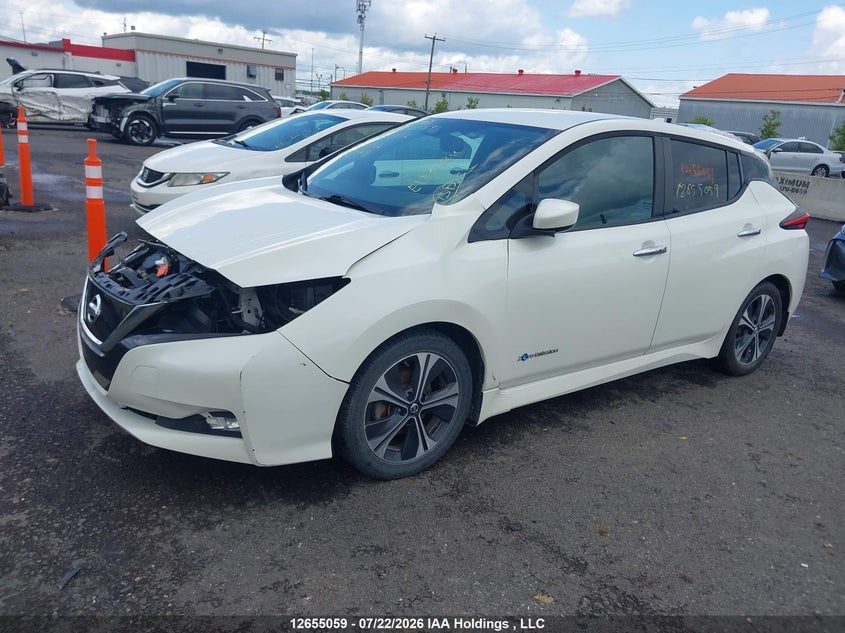 Vin: 1n4az1cp1kc304437, lot: 3057007, nissan leaf s/sl/sv 20192