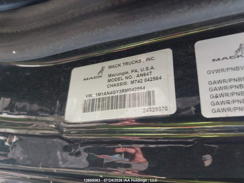 2024 OTHER MACK ANTHEM TRUCK 12.7L 6