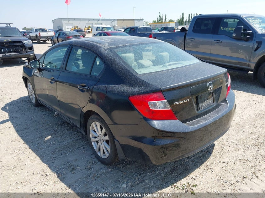 Vin: 2hgfb2f51ch001307, lot: 3057117, honda civic ex 4dr 20123