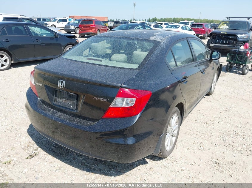 Vin: 2hgfb2f51ch001307, lot: 3057117, honda civic ex 4dr 20124