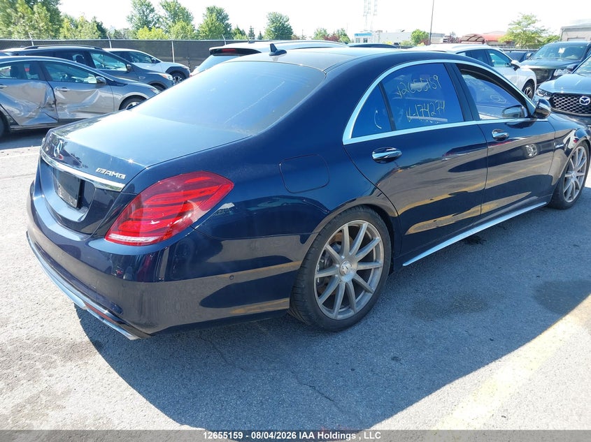 Vin: wddug7jb7fa174274, lot: 3057129, mercedes-benz s 63 amg 20154