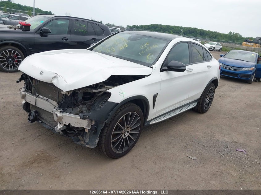 2020 Mercedes-Benz Glc 300 Coupe 4Matic, Front, IAAI, VIN WDC0J8EB7LF690976 — photo 2