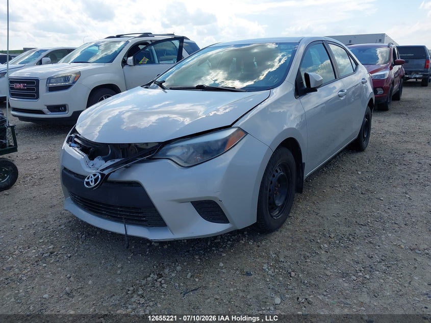 2015 Toyota Corolla, Front, IAAI, VIN 2T1BURHEXFC419778 — photo 2