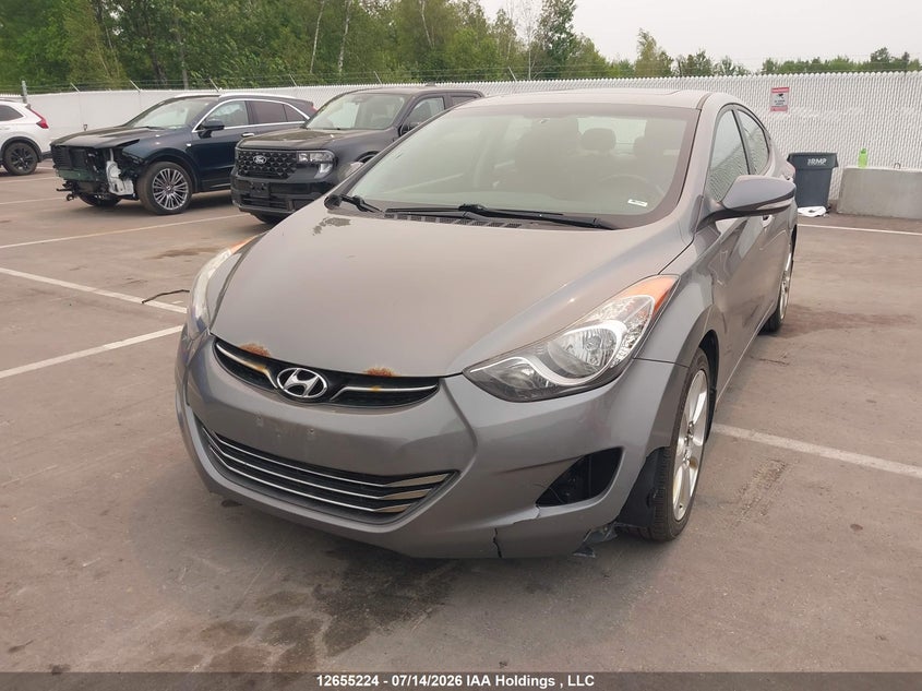 2013 Hyundai Elantra Limited W/Navi, Water, IAAI, VIN 5NPDH4AE1DH219716 — photo 2