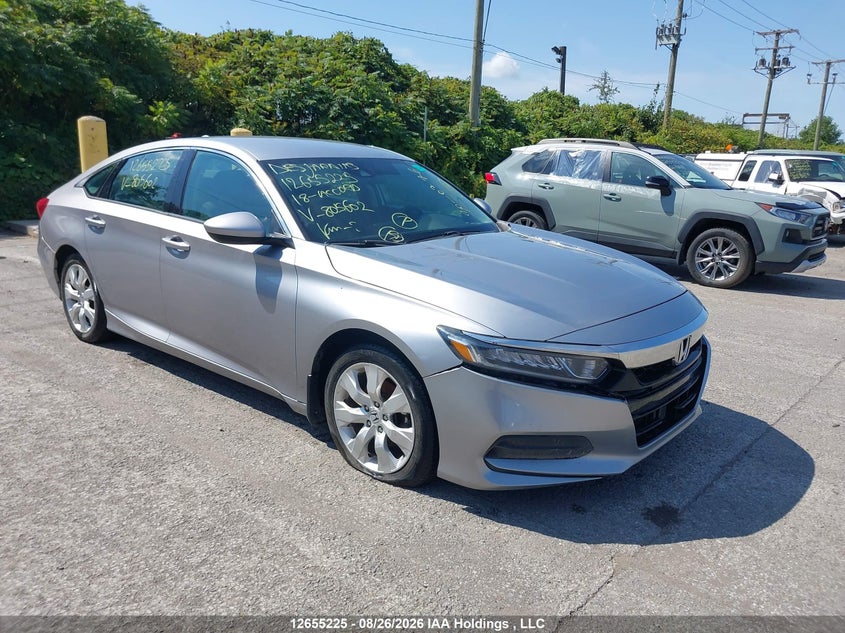 2018 Honda Accord Lx, Угон, IAAI, VIN 1HGCV1F16JA805602