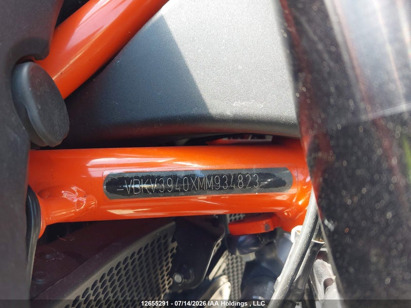 2021 Ktm 1290 Super Duke R VIN: VBKV3940XMM934823 Lot: 12655291