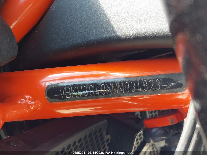 2021 Ktm 1290 Super Duke R VIN: VBKV3940XMM934823 Lot: 12655291
