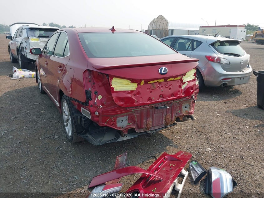 Vin: jthbb1ba9a2005409, lot: 3057301, lexus hs 250h premium/premium luxury 20103