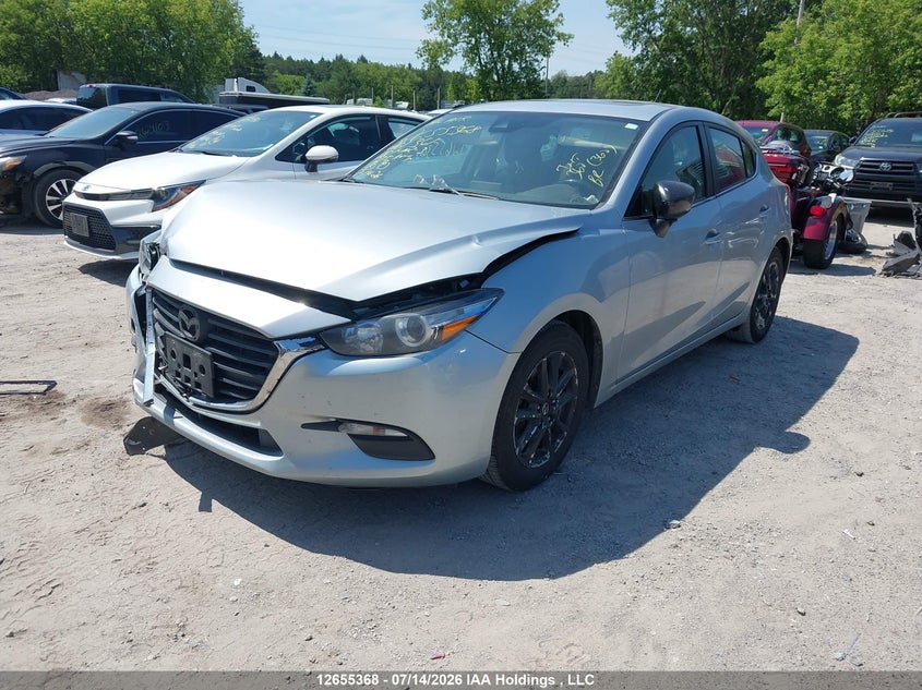 Vin: 3mzbn1l72jm261361, lot: 3057360, mazda 3 20182