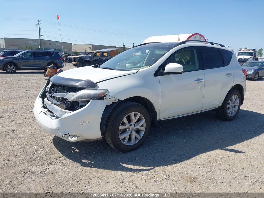 2014 Nissan Murano Platinum/S/Sl/Sv, Front, IAAI, VIN JN8AZ1MW6EW517617 — photo 2
