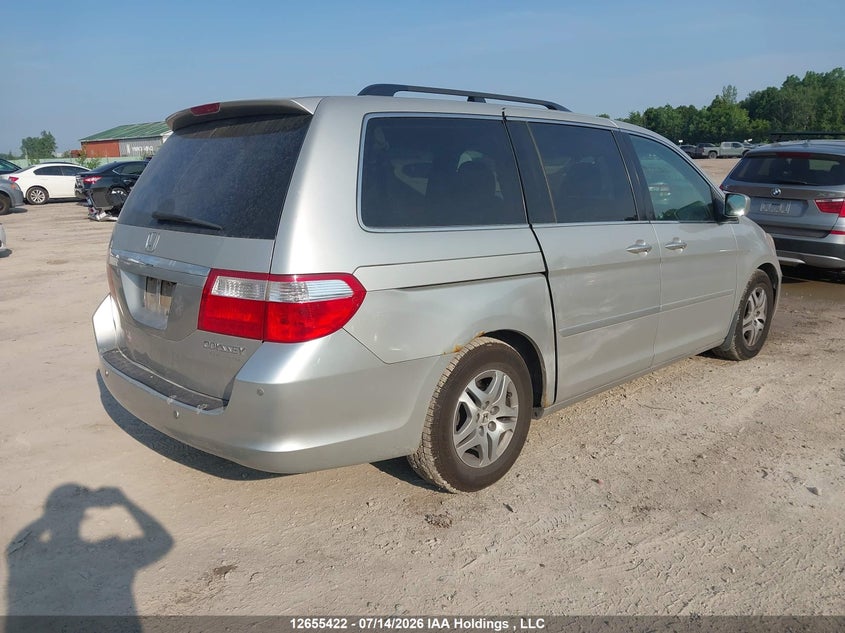 2005 Honda Odyssey Touring VIN: 5FNRL38815B504415 Lot: 12655422