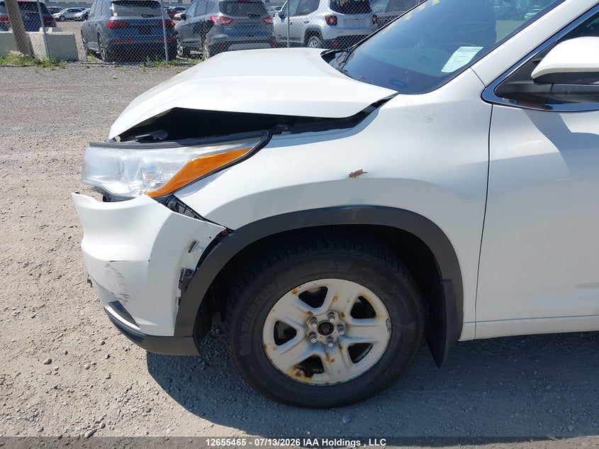 2016 Toyota Highlander Xle VIN: 5TDJKRFH0GS226739 Lot: 12655465
