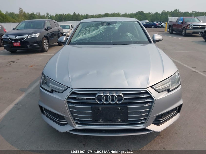2018 AUDI A4 SEDAN 2.0L I-4 DI, DOHC, VVT, TURBO, 252HP