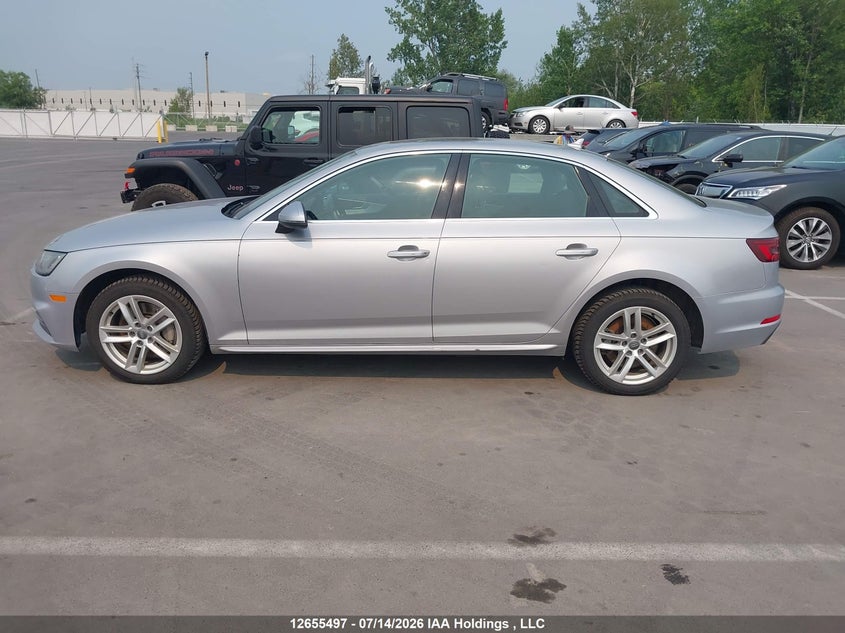 2018 AUDI A4 SEDAN 2.0L I-4 DI, DOHC, VVT, TURBO, 252HP