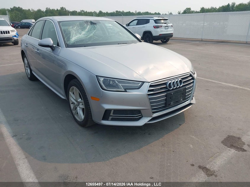 2018 AUDI A4 SEDAN 2.0L I-4 DI, DOHC, VVT, TURBO, 252HP