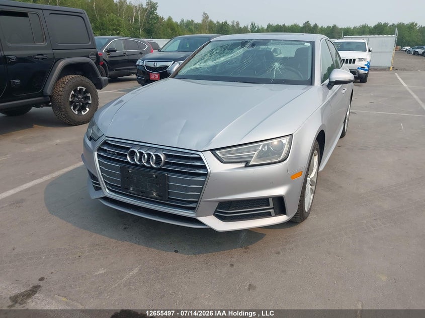 2018 AUDI A4 SEDAN 2.0L I-4 DI, DOHC, VVT, TURBO, 252HP