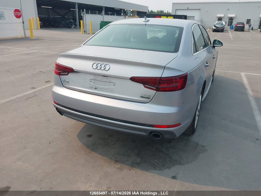 2018 AUDI A4 SEDAN 2.0L I-4 DI, DOHC, VVT, TURBO, 252HP