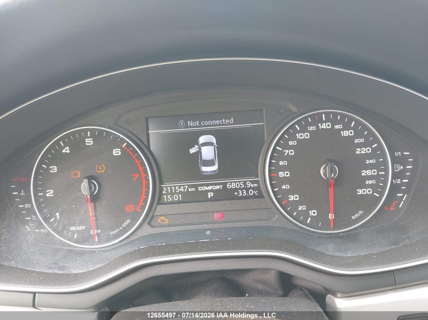 2018 AUDI A4 SEDAN 2.0L I-4 DI, DOHC, VVT, TURBO, 252HP