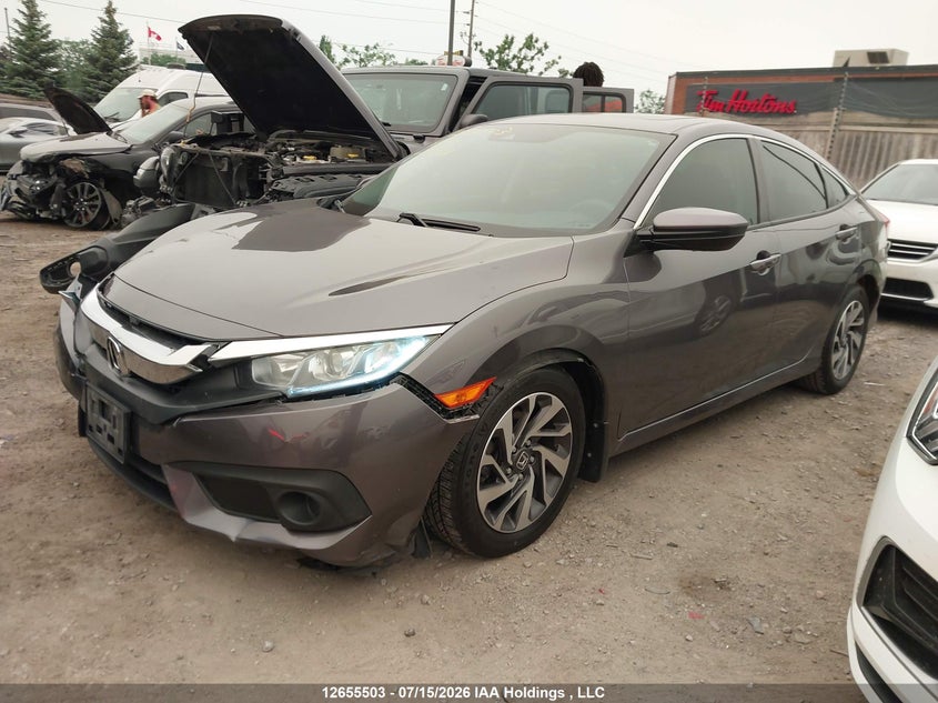 Vin: 2hgfc2f86jh031651, lot: 3057510, honda civic 20182