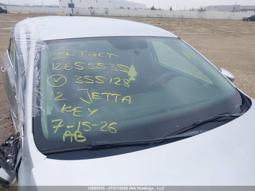 2012 Volkswagen Jetta Se VIN: 3VWDX7AJ7CM355128 Lot: 12655535