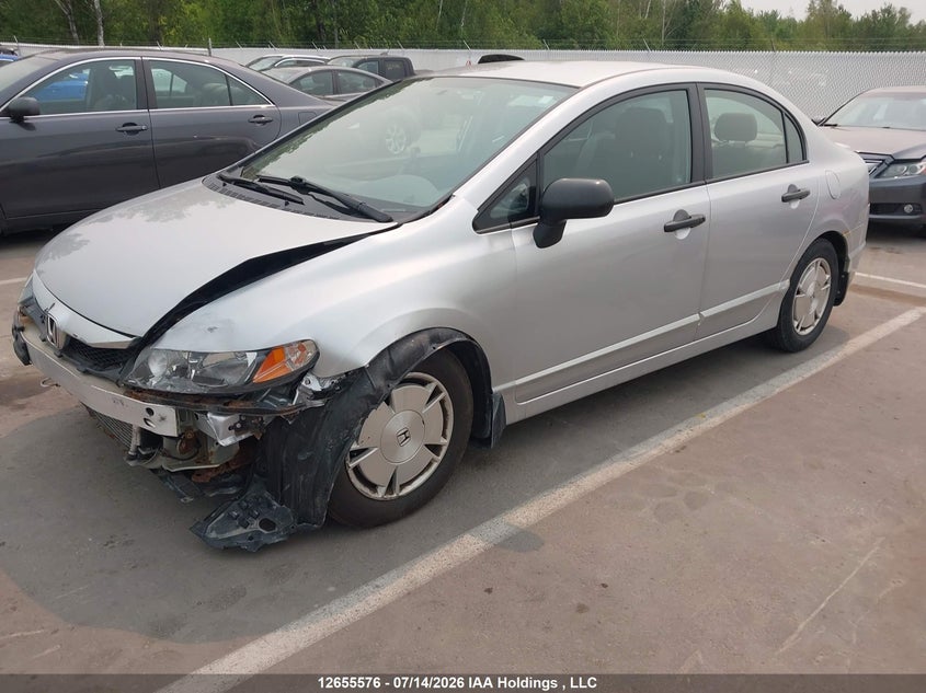 2010 Honda Civic, Front, IAAI, VIN 2HGFA1F43AH004677 — photo 2