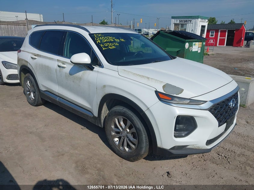 Vin: 5nms2cad7kh030136, lot: 3057709, hyundai santa fe se 2019 img_1