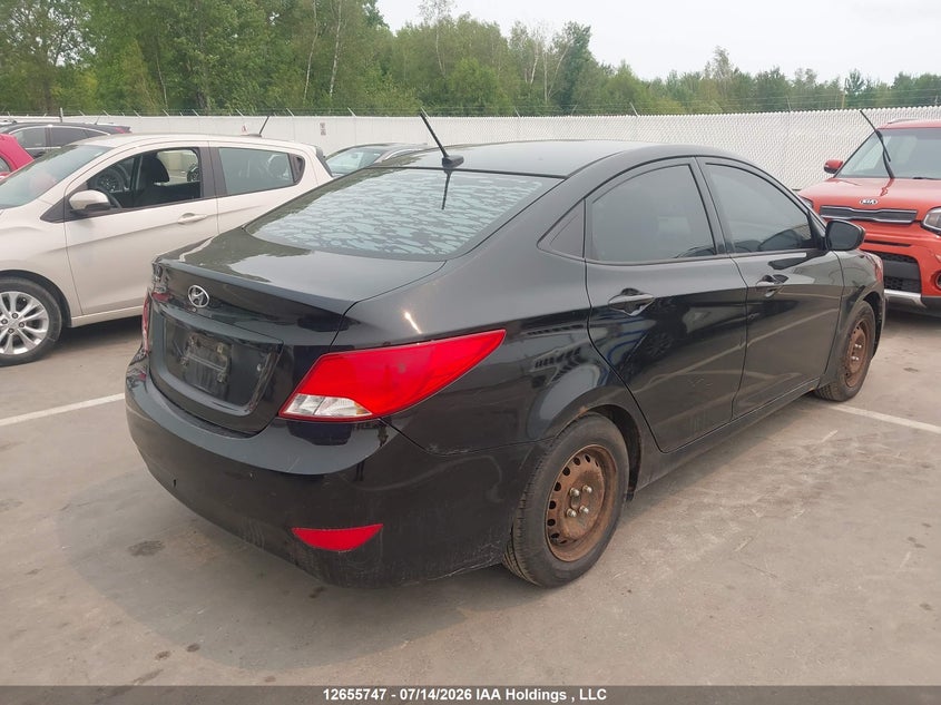 Vin: kmhct4ae9hu202860, lot: 3057755, hyundai accent se 20174