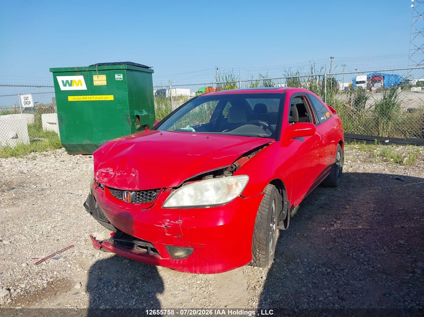 2005 Honda Civic, Front, IAAI, VIN 1HGEM21915L812787 — photo 2
