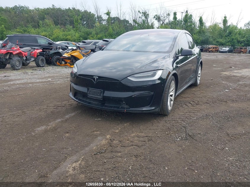 2022 Tesla Model X, Water, IAAI, VIN 7SAXCBE62NF342107 — photo 2
