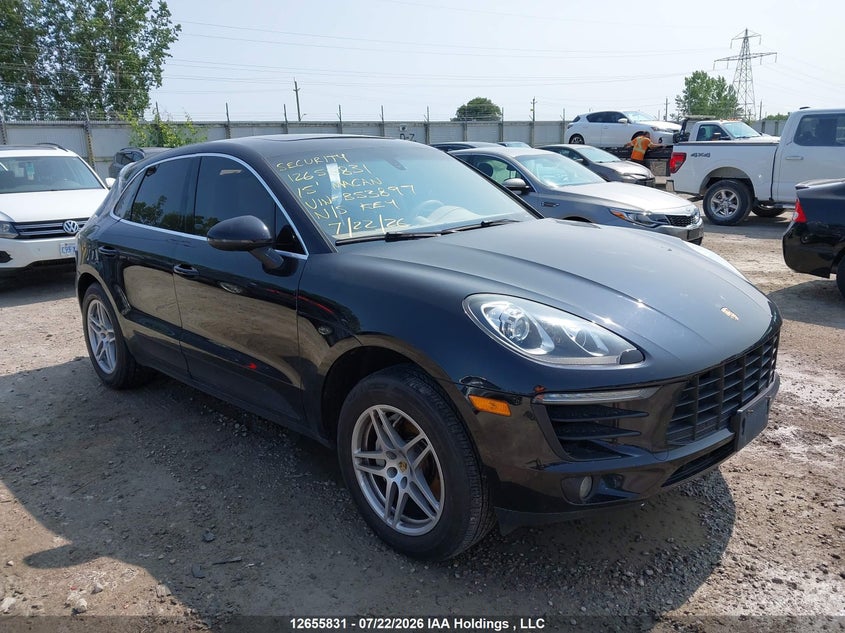 2015 Porsche Macan S, Rear, IAAI, VIN WP1AB2A5XFLB53897