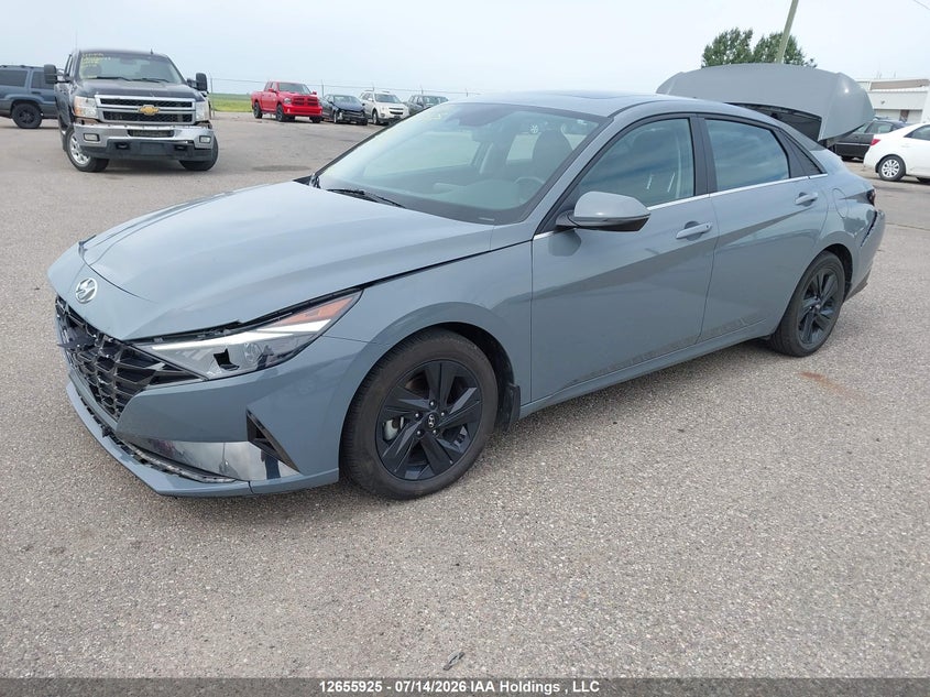 2021 Hyundai Elantra Hybrid Ultimate, Front, IAAI, VIN KMHLN4AJ4MU012398 — photo 2
