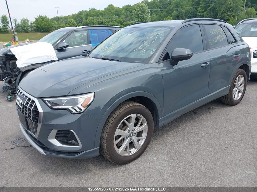 2020 Audi Q3, Right Front, IAAI, VIN WA1AECF38L1044037 — photo 2