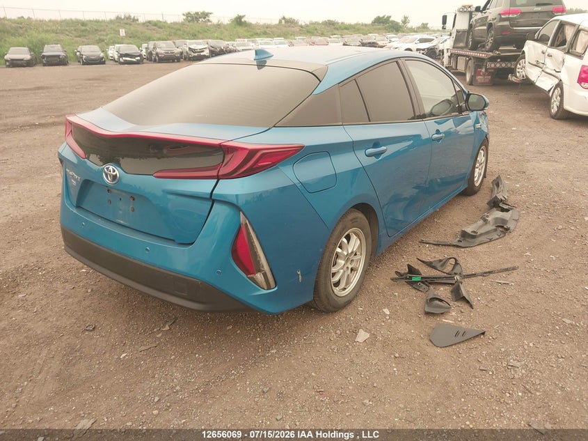 Vin: jtdkarfpxj3099540, lot: 3058083, toyota prius prime upgrade 20184