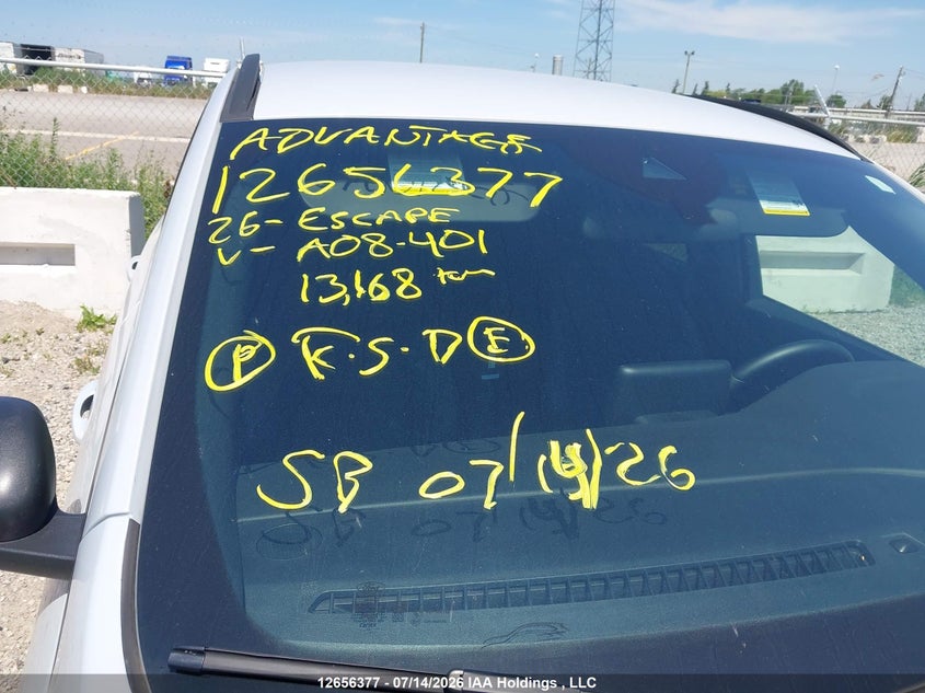 2026 FORD ESCAPE SPORT UTILITY VEHICLE 1.5L I3 FI DOHC 12V NF4