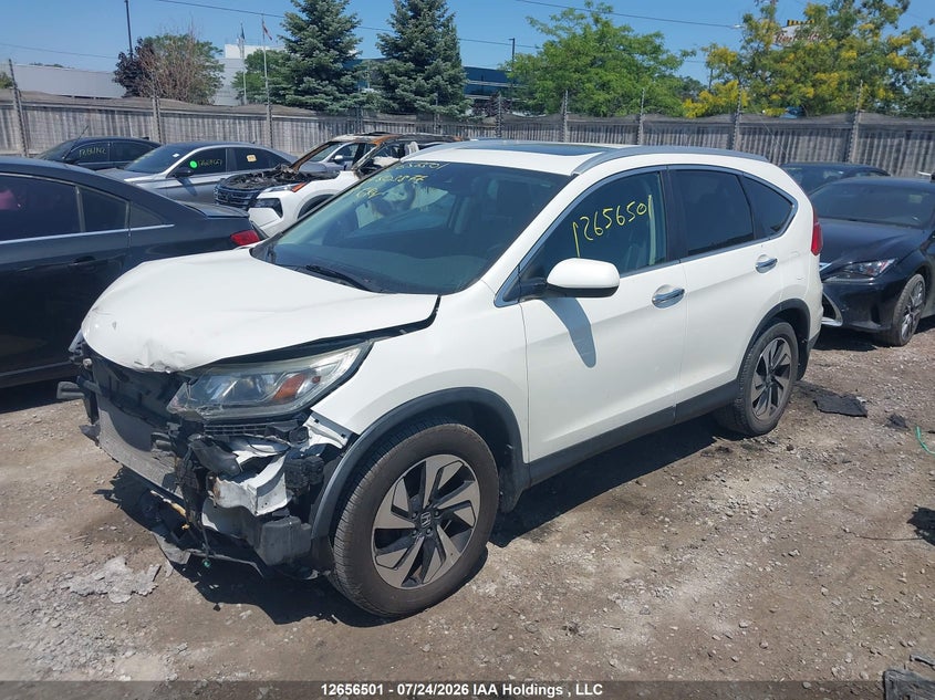 Vin: 5j6rm4h95fl803877, lot: 3058539, honda cr-v touring 20152