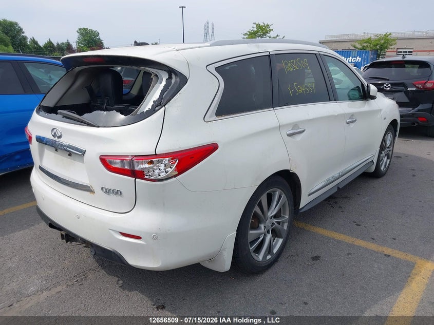 Vin: 5n1al0mm0ec524551, lot: 3058547, infiniti qx60 20144