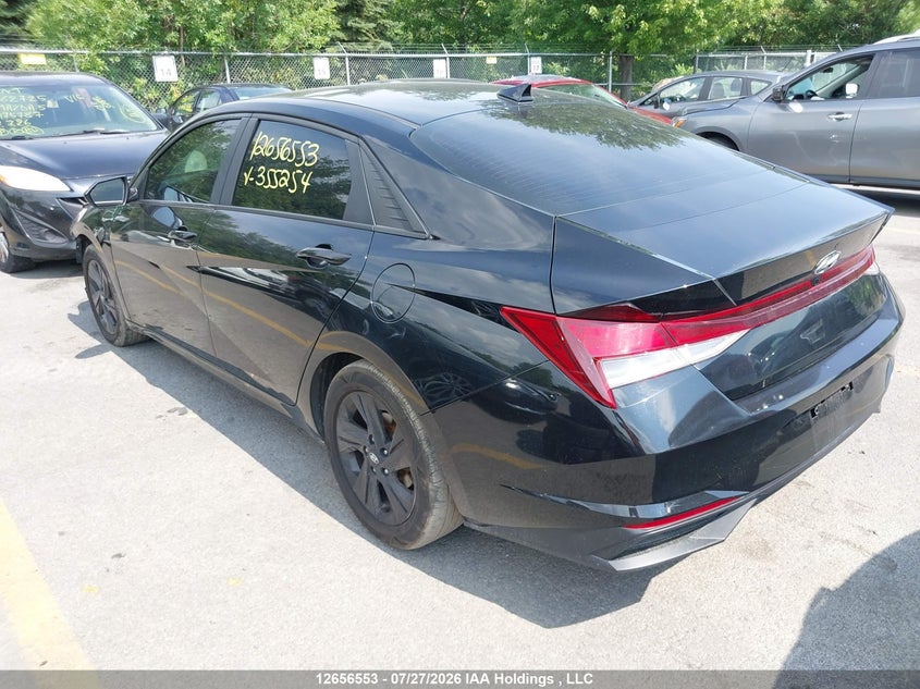 Vin: kmhlm4ag6nu355254, lot: 3058591, hyundai elantra preferred ivt with sun and tech package 20223