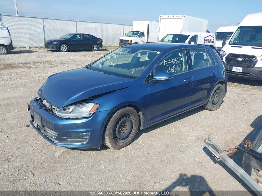 2016 Volkswagen Golf, Удар ззаду, IAAI, VIN 3VW217AU4GM011541 — фото 2