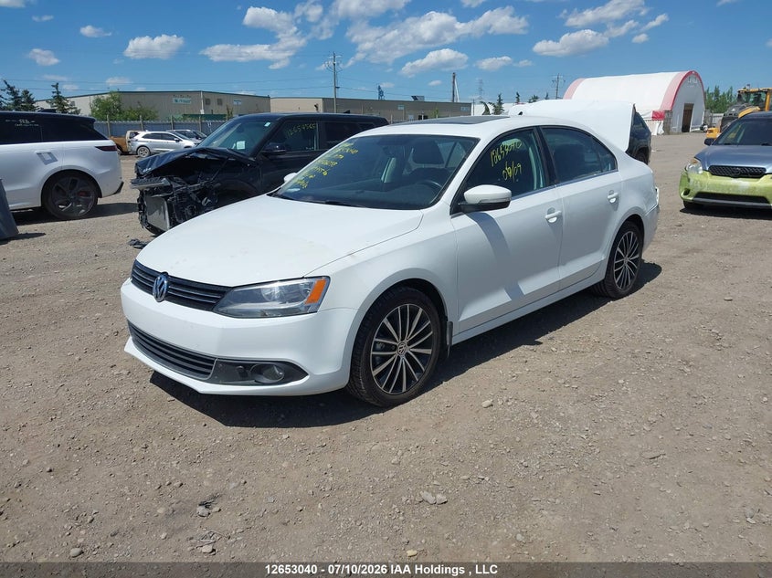 2014 Volkswagen Jetta, Rear, IAAI, VIN 3VWL07AJ2EM426058 — photo 2