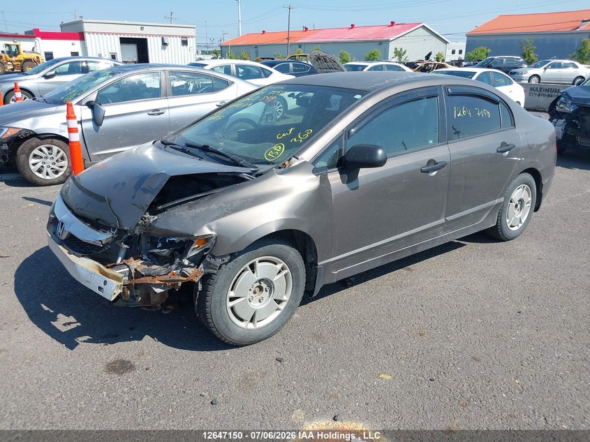 2010 Honda Civic Dx-G, Front, IAAI, VIN 2HGFA1F47AH042879 — photo 2