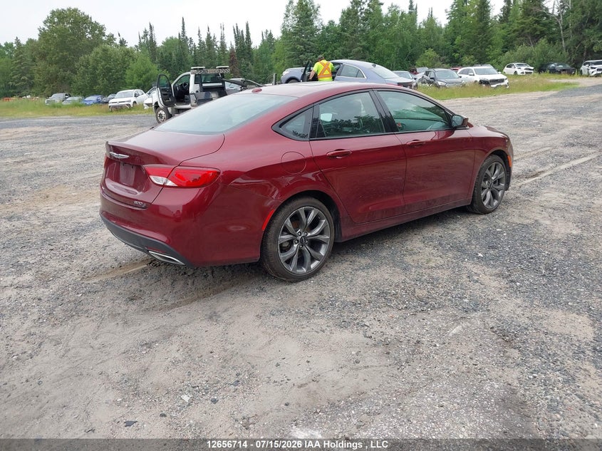 Vin: 1c3cccdg5fn639195, lot: 3058786, chrysler 200 s 20154