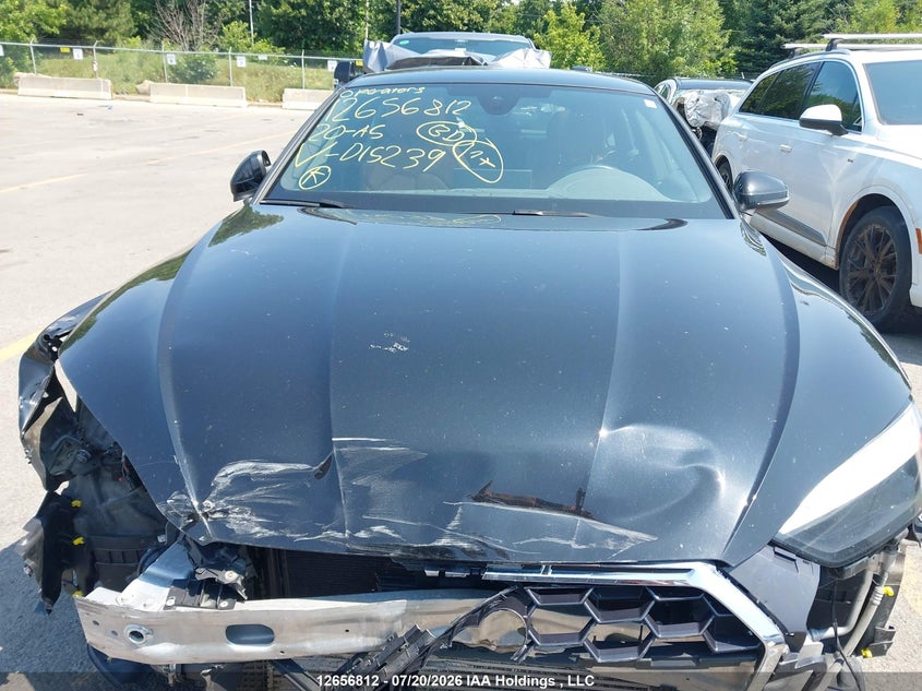 2020 Audi A5 2.0T Progressiv VIN: WAUFNCF54LA015239 Lot: 12656812